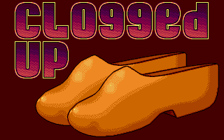 Clogged Up (Atari ST) screenshot: Title screen