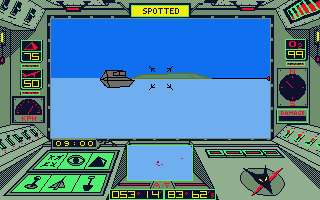 Arcticfox (Atari ST) screenshot: Spotted a tank