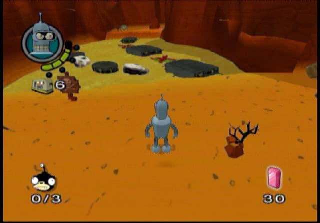 Futurama (PlayStation 2) screenshot: Bender
