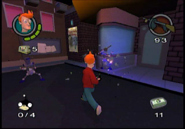 Futurama (PlayStation 2) screenshot: Fry