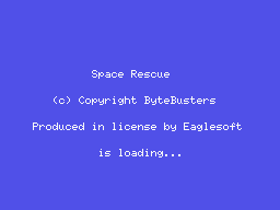 Space Rescue (MSX) screenshot: Copyright. Is Loading....(Bytebusters, Eaglesoft release)