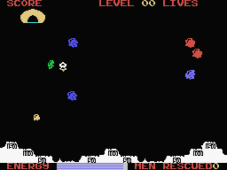 Space Rescue (MSX) screenshot: Demonstration. (Bytebusters, Eaglesoft release)