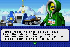 LEGO Racers 2 (Game Boy Advance) screenshot: Conversation Screen