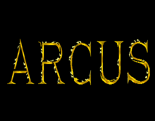 Arcus (MSX) screenshot: Title screen