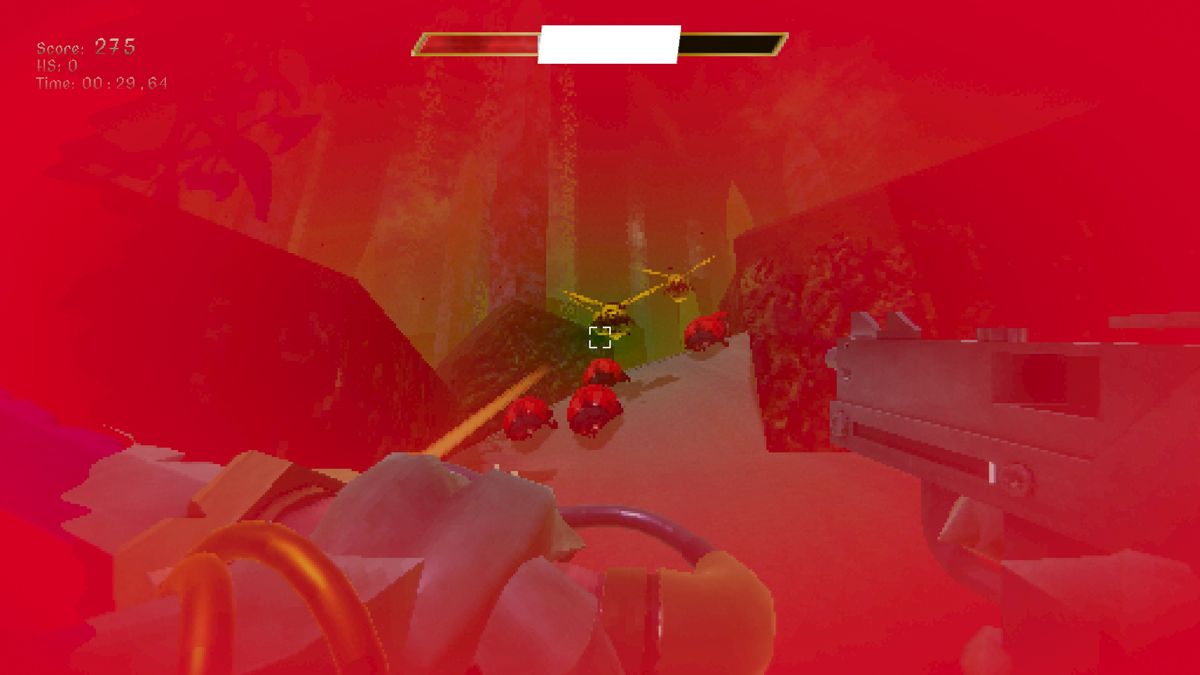 Killbug (Windows) screenshot: Getting hit.