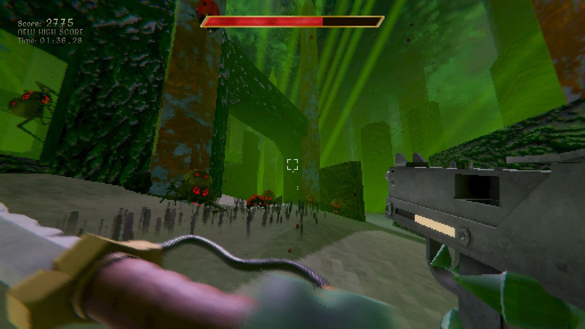 Killbug (Windows) screenshot: Your gun needs to be reloaded and that is what melee attacks are for.