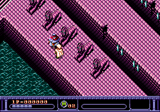 Arcus Odyssey (Genesis) screenshot: Nice pink level...