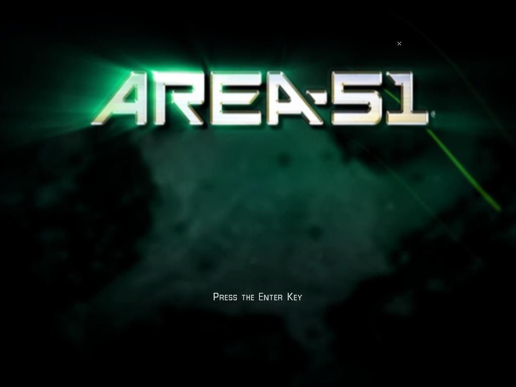 Area-51 (Windows) screenshot: Title screen