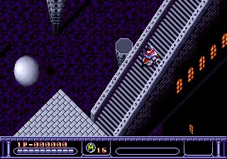 Arcus Odyssey (Genesis) screenshot: Claustrophobic tower level
