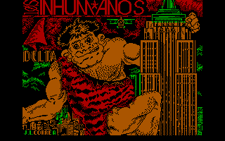 Los Inhumanos (DOS) screenshot: Title screen