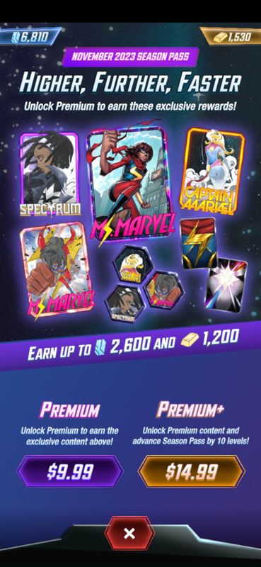 All Marvel Snap bundles for November 2023