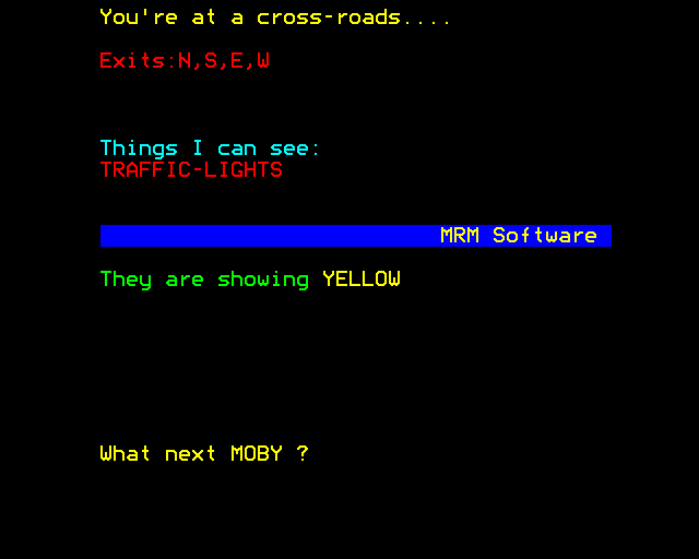 Secret Sam 2 (BBC Micro) screenshot: Examining Traffic Lights