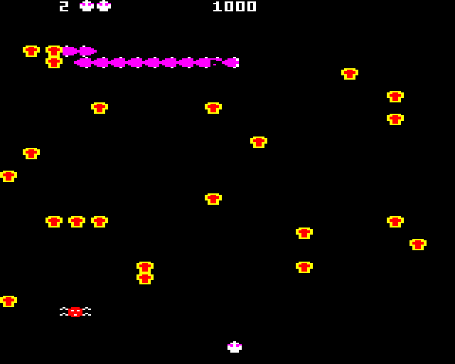 Screenshot of Bug Blaster (BBC Micro, 1983) MobyGames