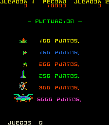 El Fin del Tiempo (Arcade) screenshot: Points awarded.