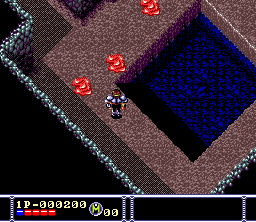 Arcus Odyssey (SNES) screenshot: Fighting nasty red guys