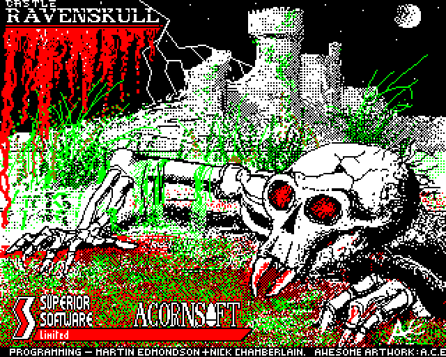 Ravenskull (BBC Micro) screenshot: Title Screen