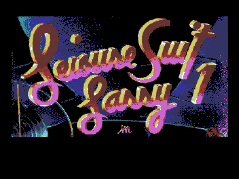 Leisure Suit Larry 1: In the Land of the Lounge Lizards (Amiga) screenshot: Title screen