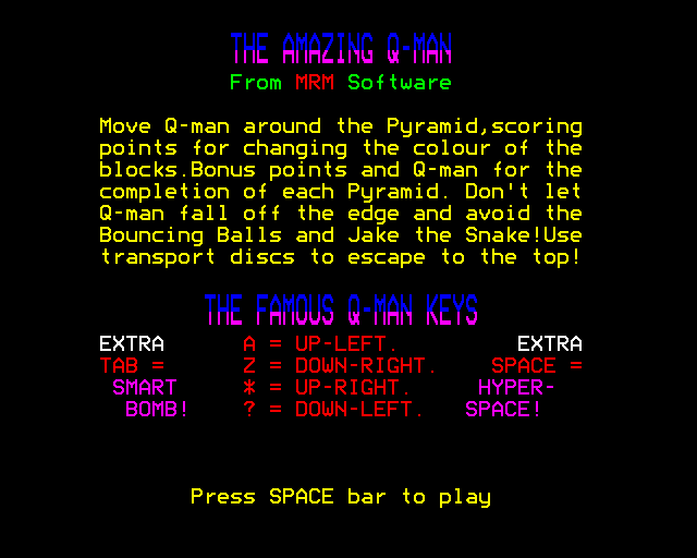 Q-Man (1983) - MobyGames