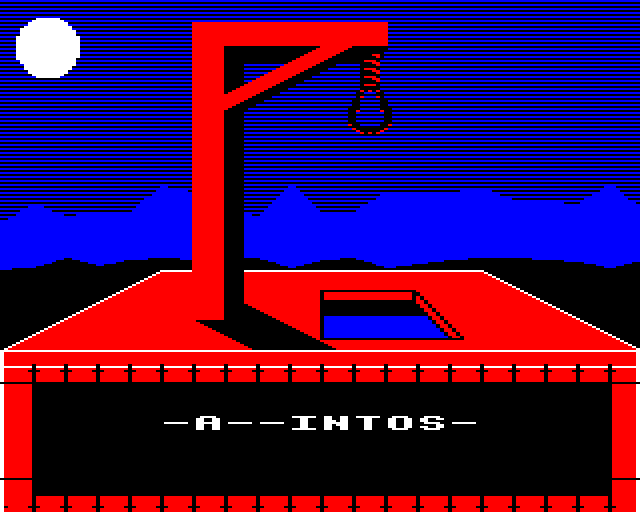 3D Munchy / Hangman (BBC Micro) screenshot: Hangman: Solving the Word