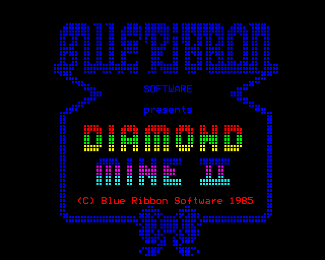 Diamond Mine II (BBC Micro) screenshot: Title Screen