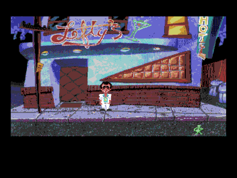 Leisure Suit Larry 1: In the Land of the Lounge Lizards (Amiga) screenshot: Larry 1 Start page