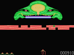 Science Fiction (MSX) screenshot: Frequently, the Demented Dragon will drop down a tear....