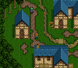 Aretha (SNES) screenshot: In the town Nineveh