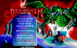 Drakkhen (DOS) screenshot: The Title Screen