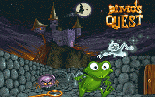 Dimo's Quest (DOS) screenshot: Title Screen