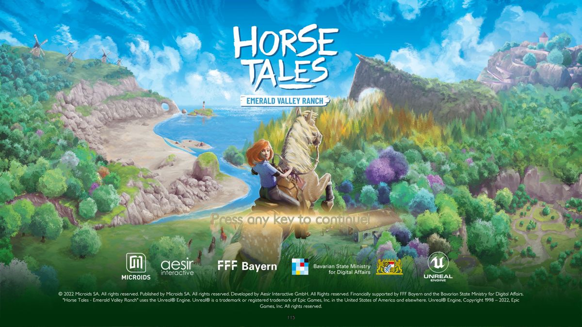 Horse Tales: Emerald Valley Ranch (Windows) screenshot: Title screen
