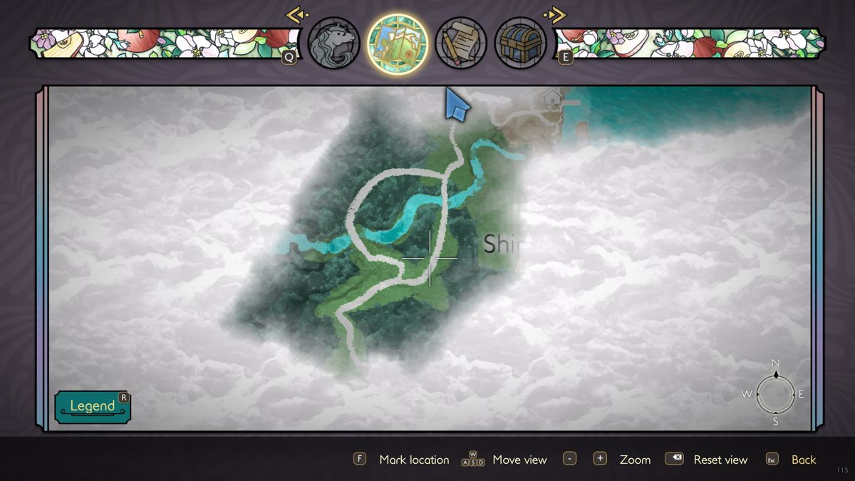 Horse Tales: Emerald Valley Ranch (Windows) screenshot: Game map