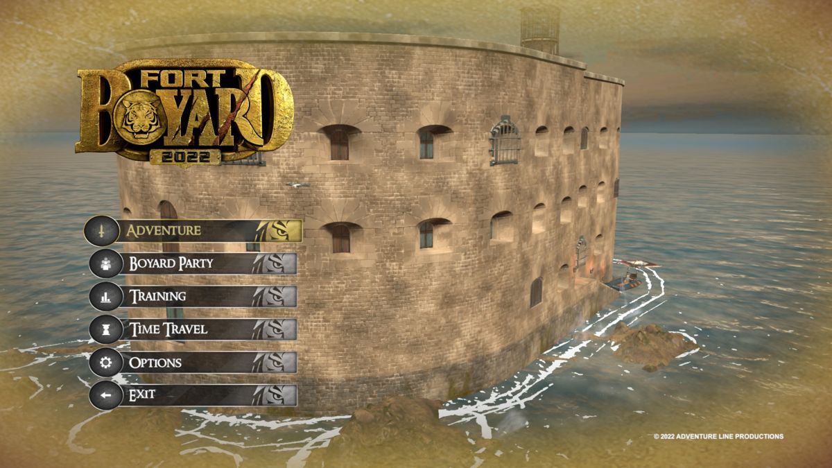 Escape Game: Fort Boyard - 2022 Edition (Windows) screenshot: Main menu
