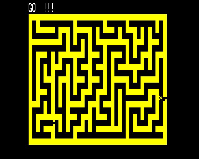 Cat and Mouse (BBC Micro) screenshot: Almost Escaped