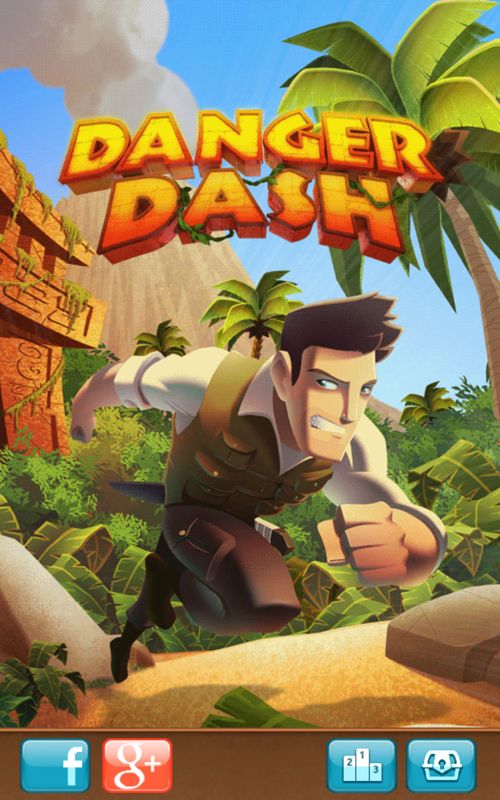 Danger Dash (Android) screenshot: Title screen