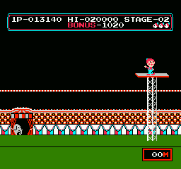 Circus Charlie (NES) screenshot: The crowd goes wild