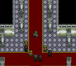 Aretha (SNES) screenshot: Intro: the castle is attacked by evil minions
