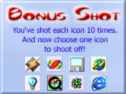 Icon Tetris (Windows) screenshot: I now get to choose which icon to remove