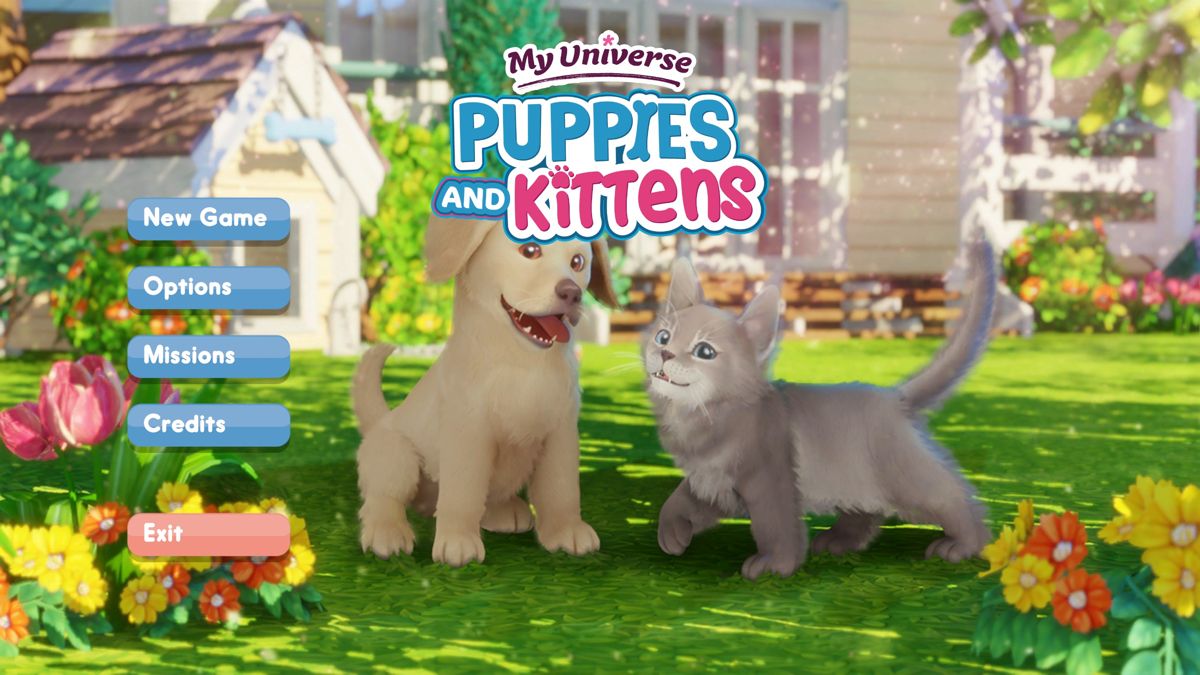 My Universe: Puppies and Kittens (Windows) screenshot: Main menu