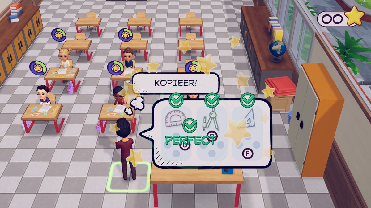 My Universe: School Teacher (Windows) screenshot: Teaching maths. (Dutch version)