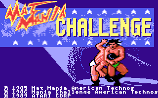 Mania Challenge (Atari 7800) screenshot: Title screen