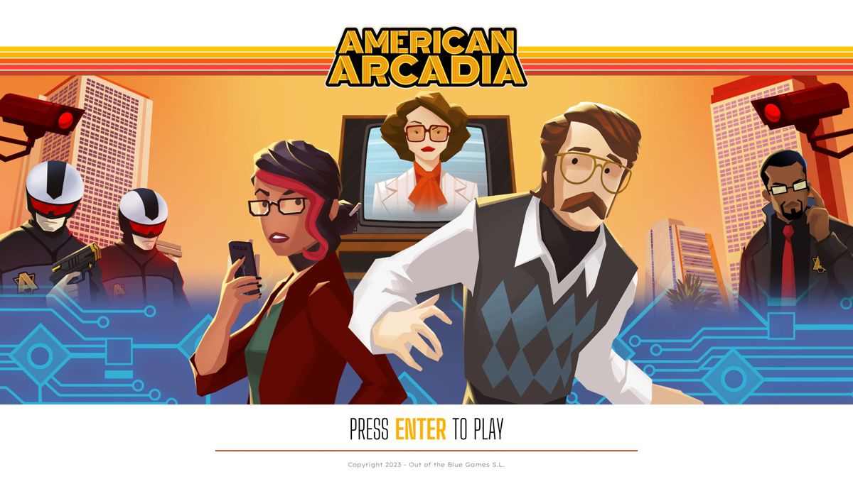 American Arcadia (Windows) screenshot: Demo Game: The title screen