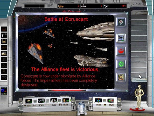 Star Wars: Rebellion (Windows) screenshot: Victory for the alliance