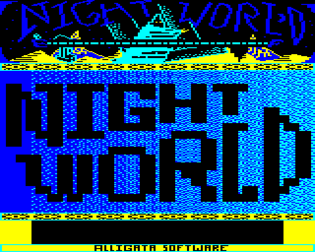 Night World (BBC Micro) screenshot: Loading Screen