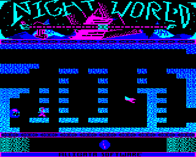 Night World (BBC Micro) screenshot: How do I get over This?