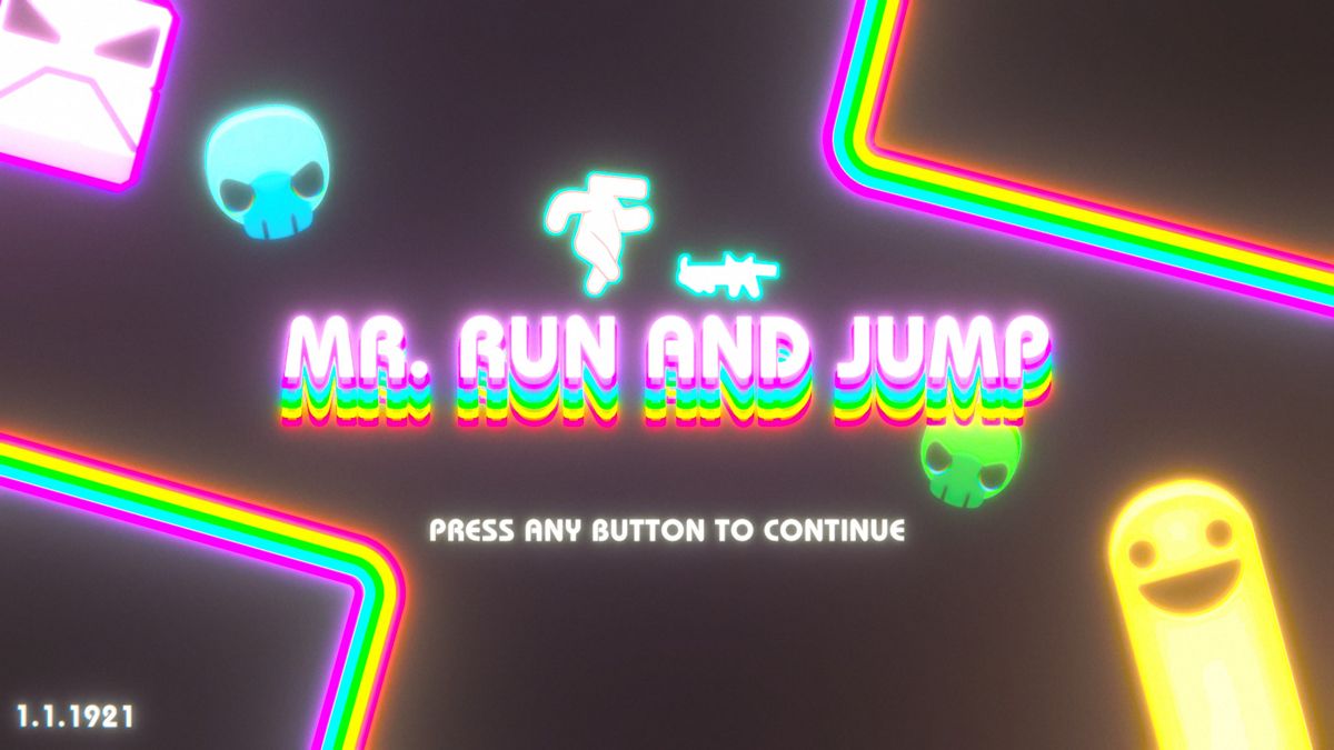 Mr. Run and Jump (Windows) screenshot: Title screen