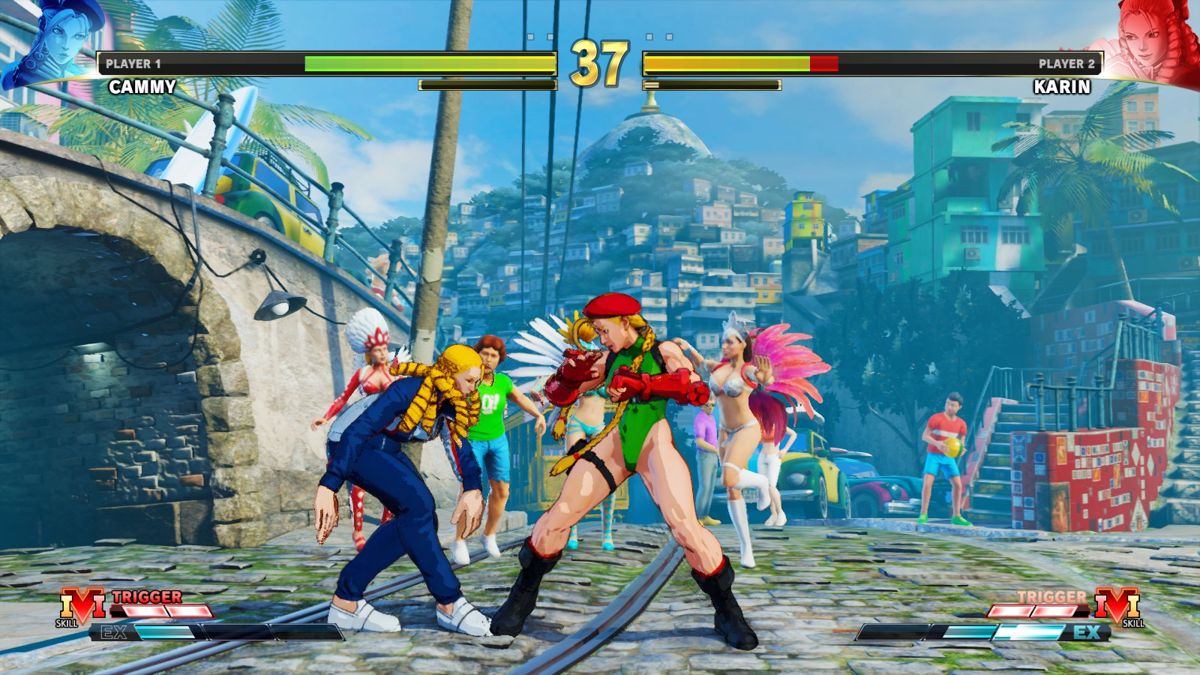 Street Fighter V (Windows) screenshot: Fight in Brazil