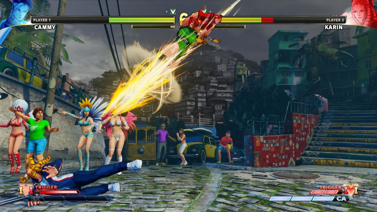 Street Fighter V (Windows) screenshot: Cannon Strike