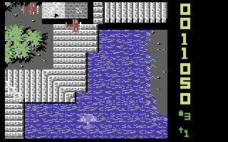 Sky Shark (Commodore 64) screenshot: Extra shot (European version)