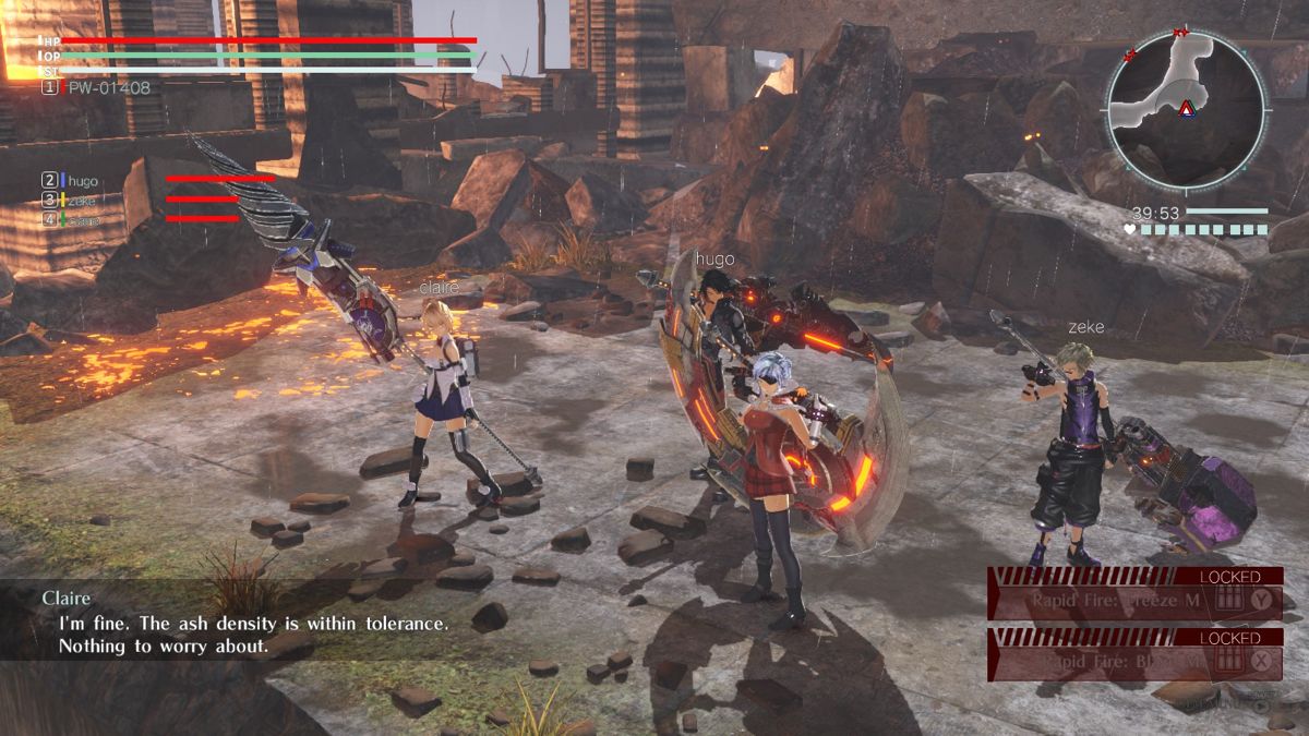 God Eater 3 (Windows) screenshot: You can use various characters in the team