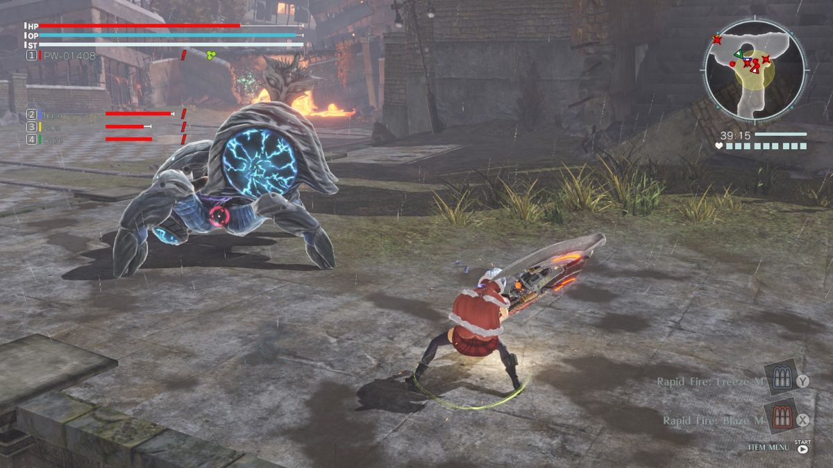 God Eater 3 (Windows) screenshot: Giant scythe should be effective